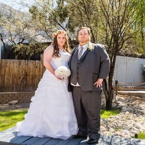 David's Bridal White Wedding Dress, Size 18W